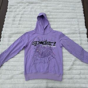 Purple Spider Web Hoodie